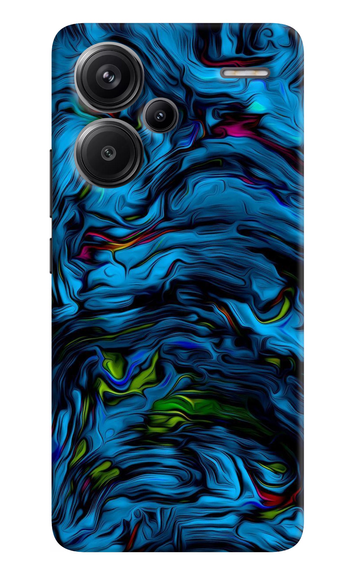 Dark Blue Abstract Redmi Note 13 Pro+ 5G Back Cover