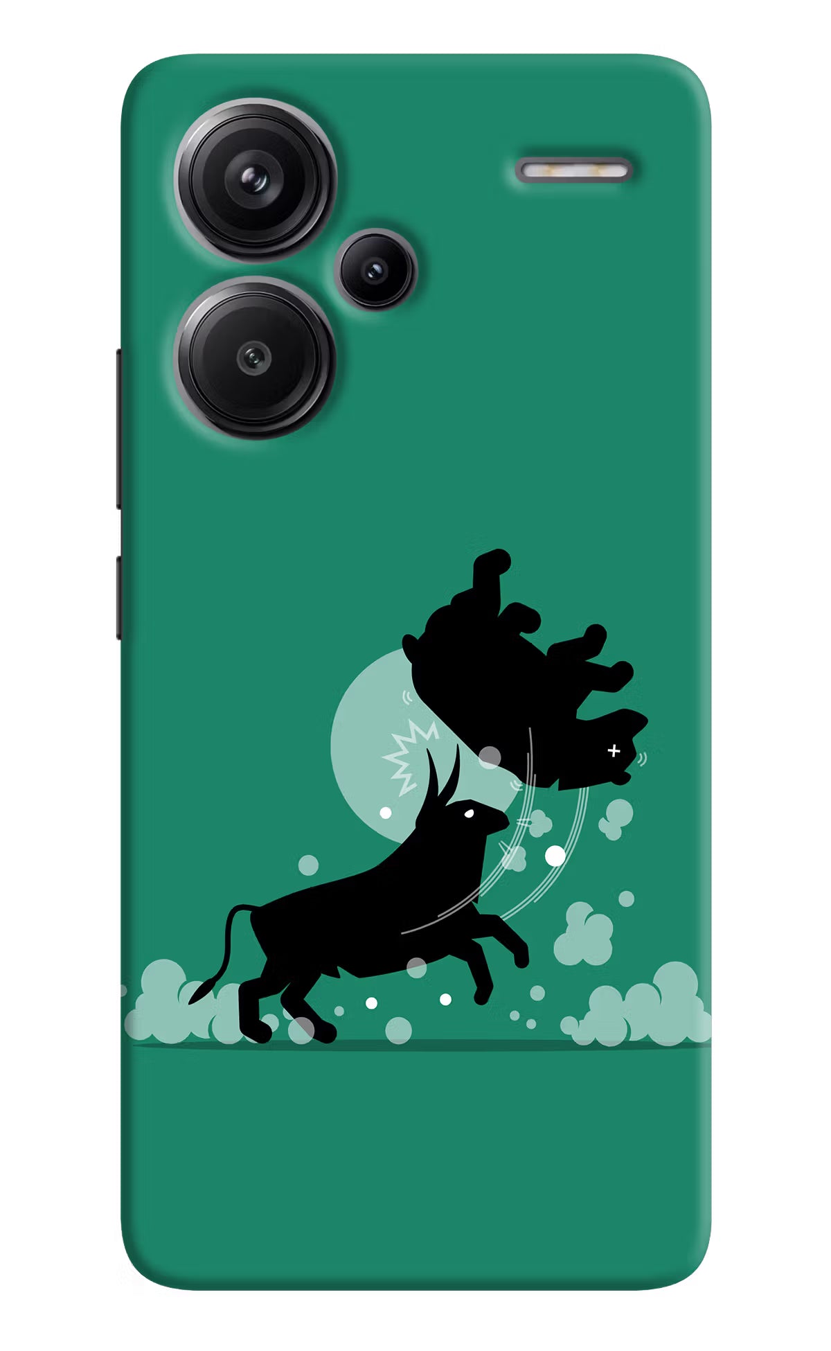 Bull Conqueror Redmi Note 13 Pro+ 5G Hard Case Back Cover by Casekaro