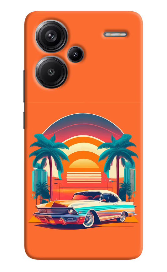 Palm Drive 80s Redmi Note 13 Pro+ 5G Hard Case Back Cover by Casekaro