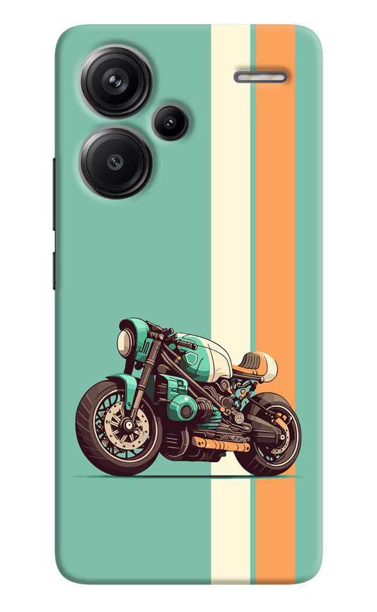 Striped Moto Drift Redmi Note 13 Pro+ 5G Hard Case Back Cover by Casekaro