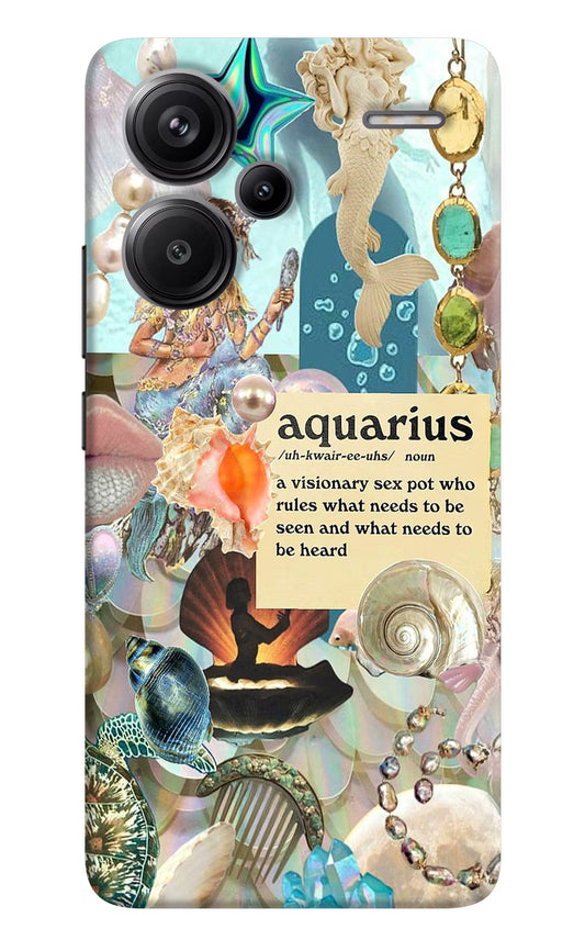 Aquarius Zodiac Redmi Note 13 Pro+ 5G Hard Case Back Cover by Casekaro