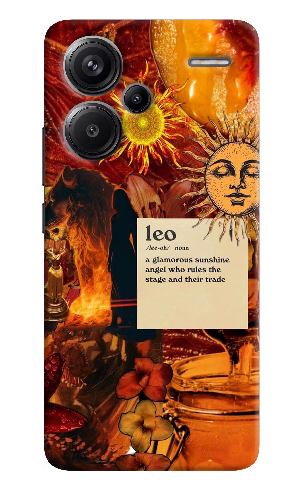 Leo Zodiac Redmi Note 13 Pro+ 5G Hard Case Back Cover by Casekaro