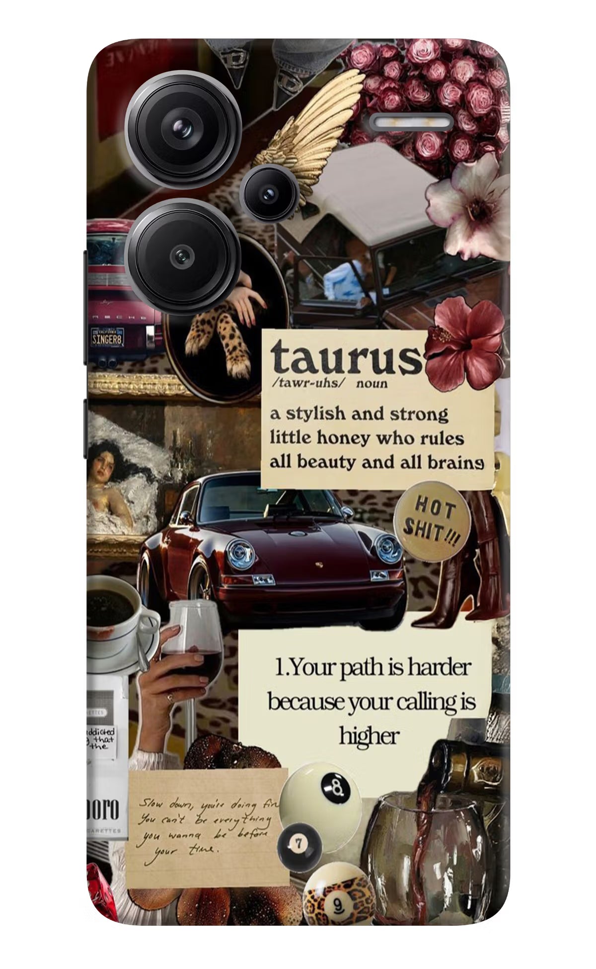 Taurus Zodiac Redmi Note 13 Pro+ 5G Hard Case Back Cover by Casekaro