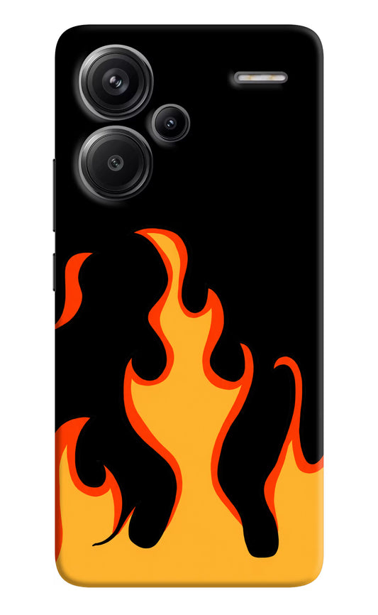 Fired Up – Black Redmi Note 13 Pro+ 5G Hard Case Back Cover by Casekaro