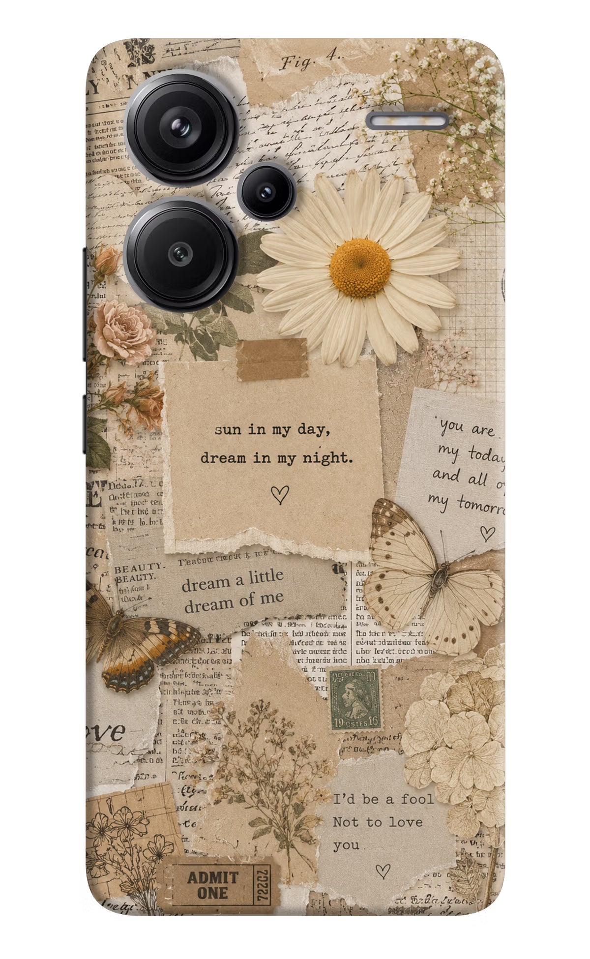 Vintage case Redmi Note 13 Pro+ 5G Back Cover