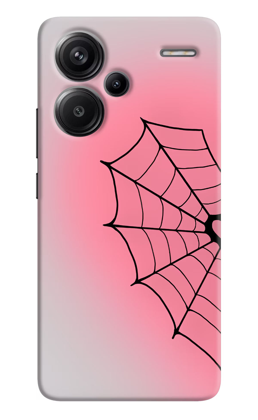 Pink Web Redmi Note 13 Pro+ 5G Back Cover, Hard case
