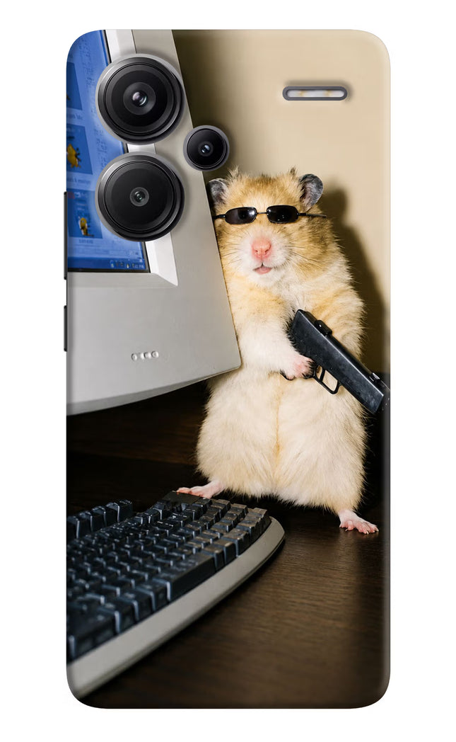 Hacker Hamster Redmi Note 13 Pro+ 5G Hard Case Back Cover by Casekaro