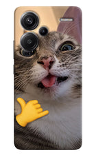 Silly Cat Call Redmi Note 13 Pro+ 5G Hard Case Back Cover by Casekaro