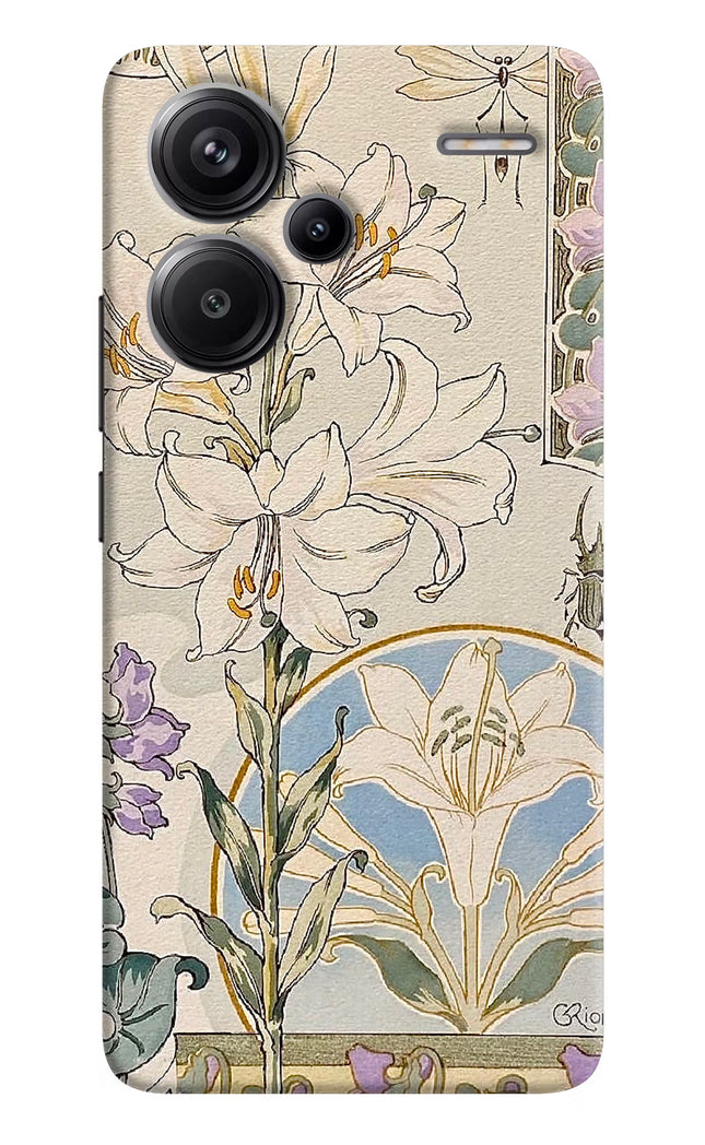 White Lily Redmi Note 13 Pro+ 5G Hard Case Back Cover by Casekaro
