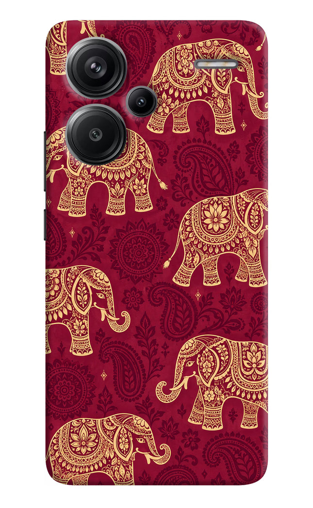 Maroon Elephant Redmi Note 13 Pro+ 5G Hard Case Back Cover by Casekaro