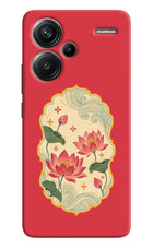 Pink Lotus Redmi Note 13 Pro+ 5G Hard Case Back Cover by Casekaro