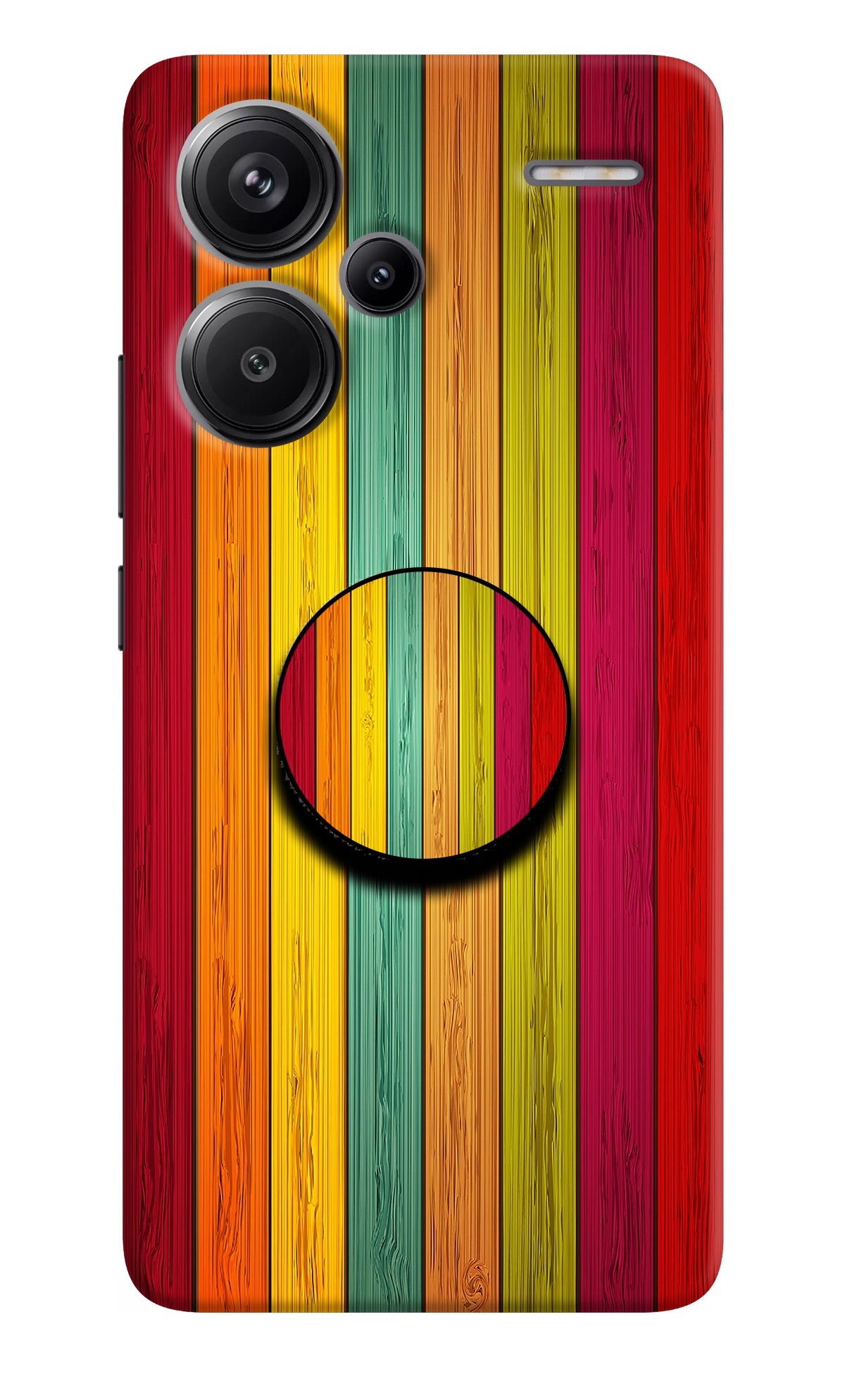 Multicolor Wooden Redmi Note 13 Pro+ 5G Pop Case