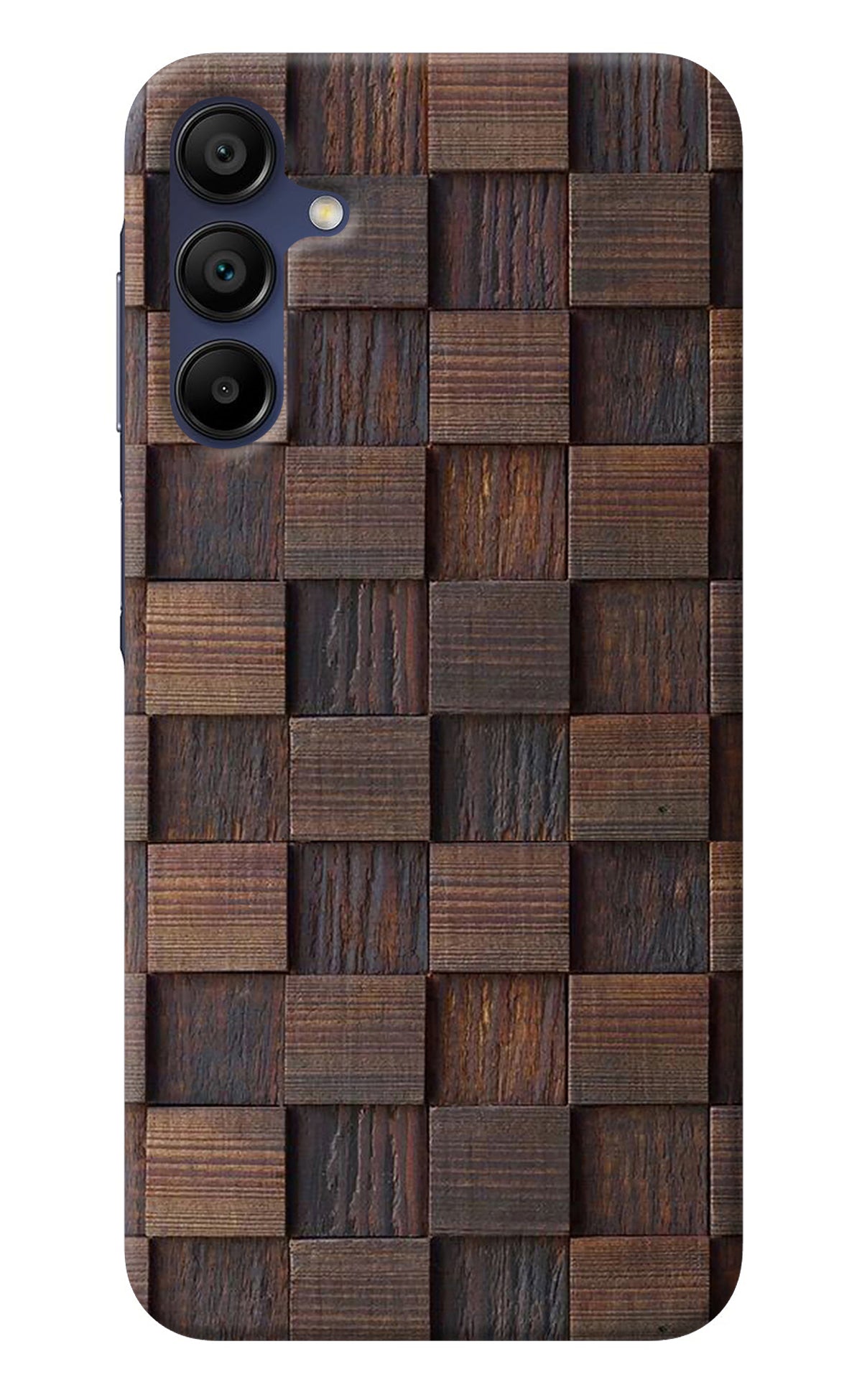 Wooden Cube Design Samsung A15 5G Back Cover