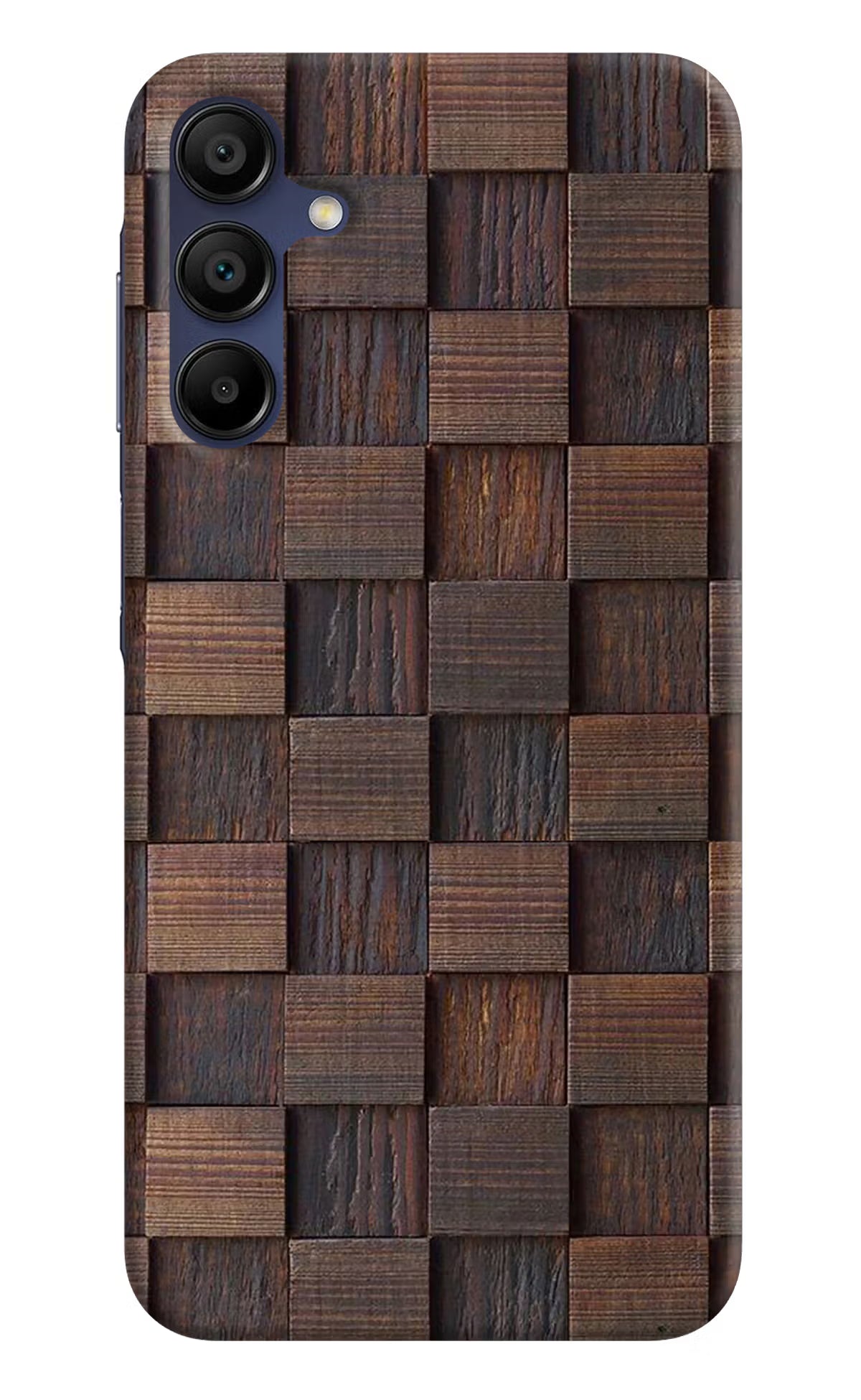 Wooden Cube Design Samsung A15 5G Hard Case Back Cover by Casekaro