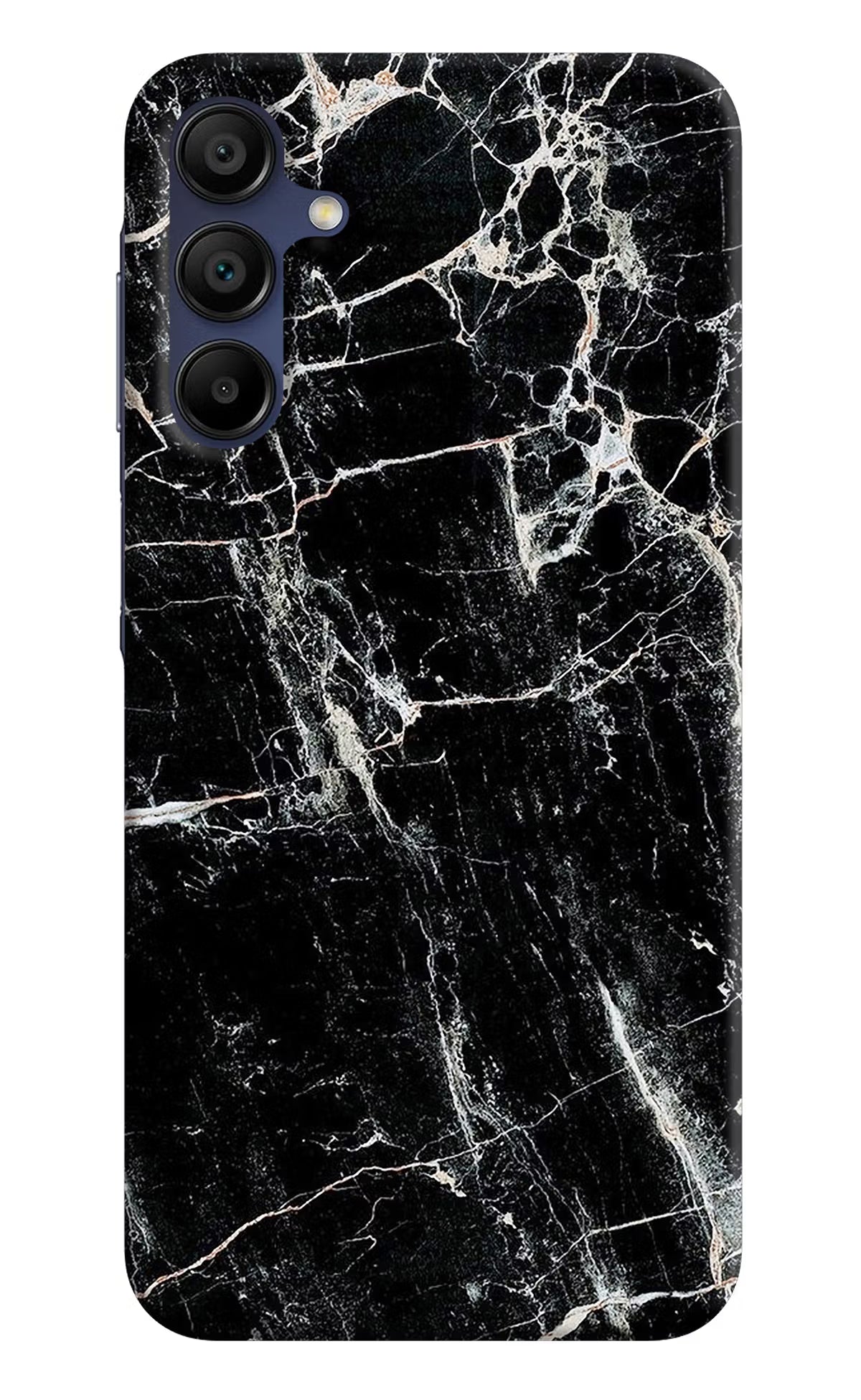 Black Marble Texture Samsung A15 5G Hard Case Back Cover by Casekaro