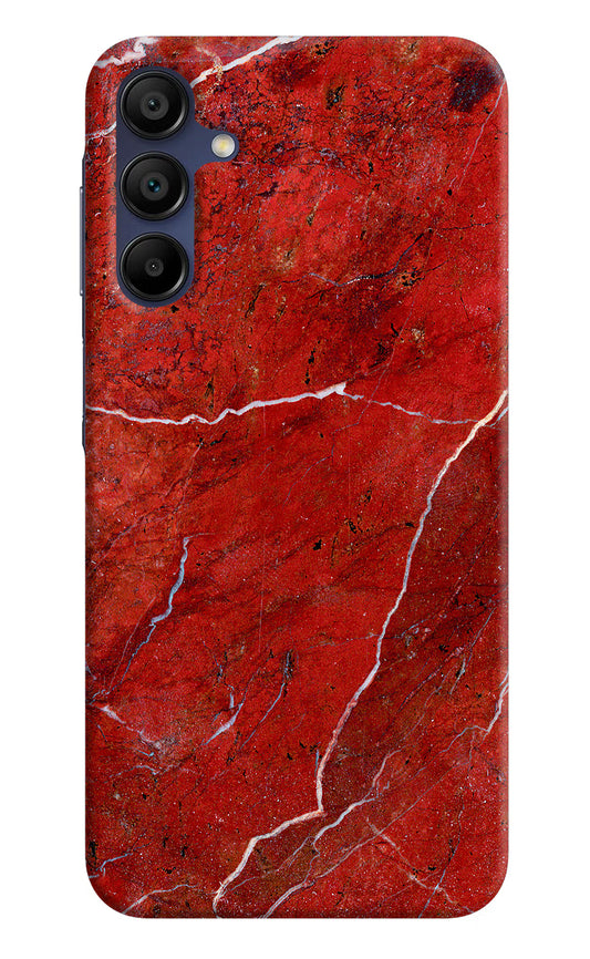 Red Marble Design Samsung A15 5G Hard Case Back Cover by Casekaro