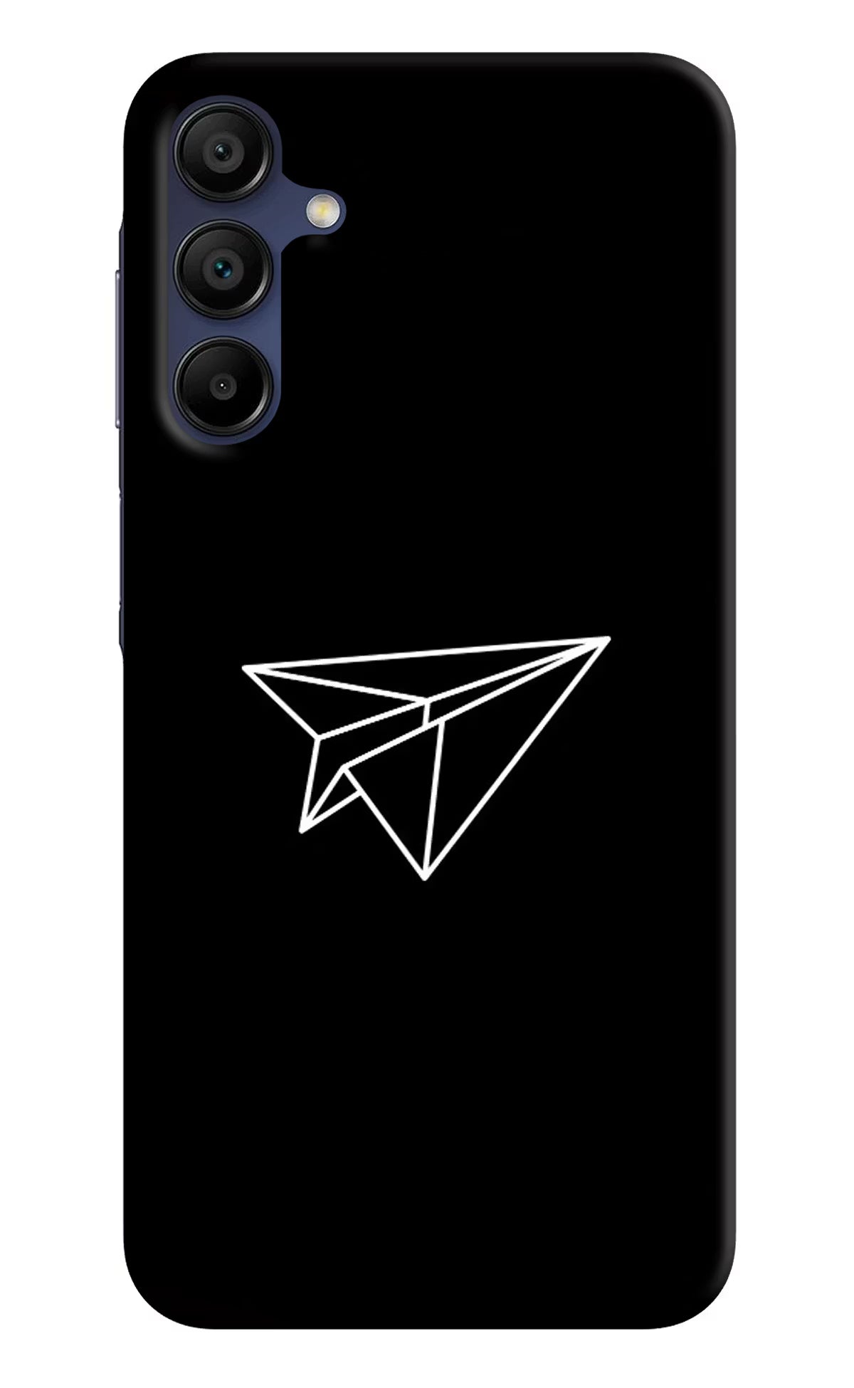 Paper Plane White Samsung A15 5G Hard Case Back Cover by Casekaro