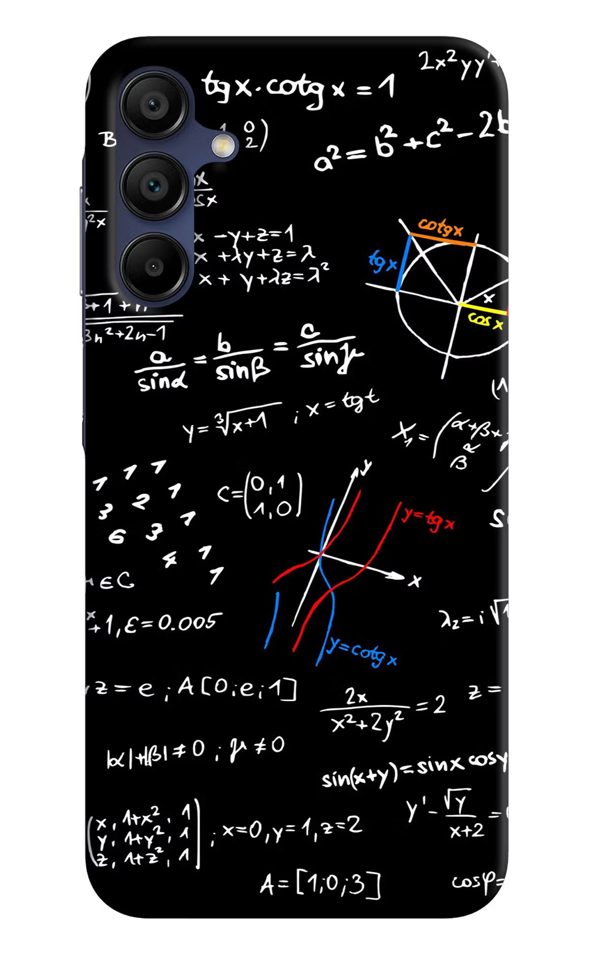 Mathematics Formula Samsung A15 5G Hard Case Back Cover by Casekaro