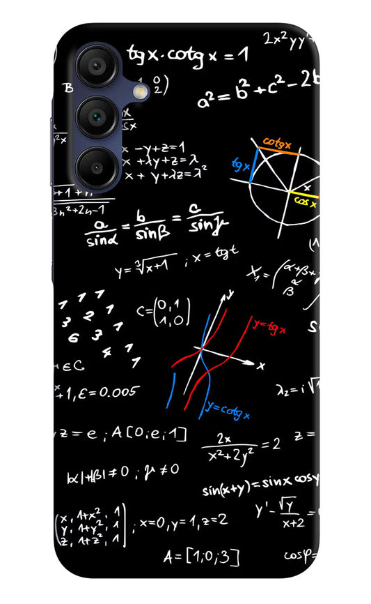 Mathematics Formula Samsung A15 5G Hard Case Back Cover by Casekaro