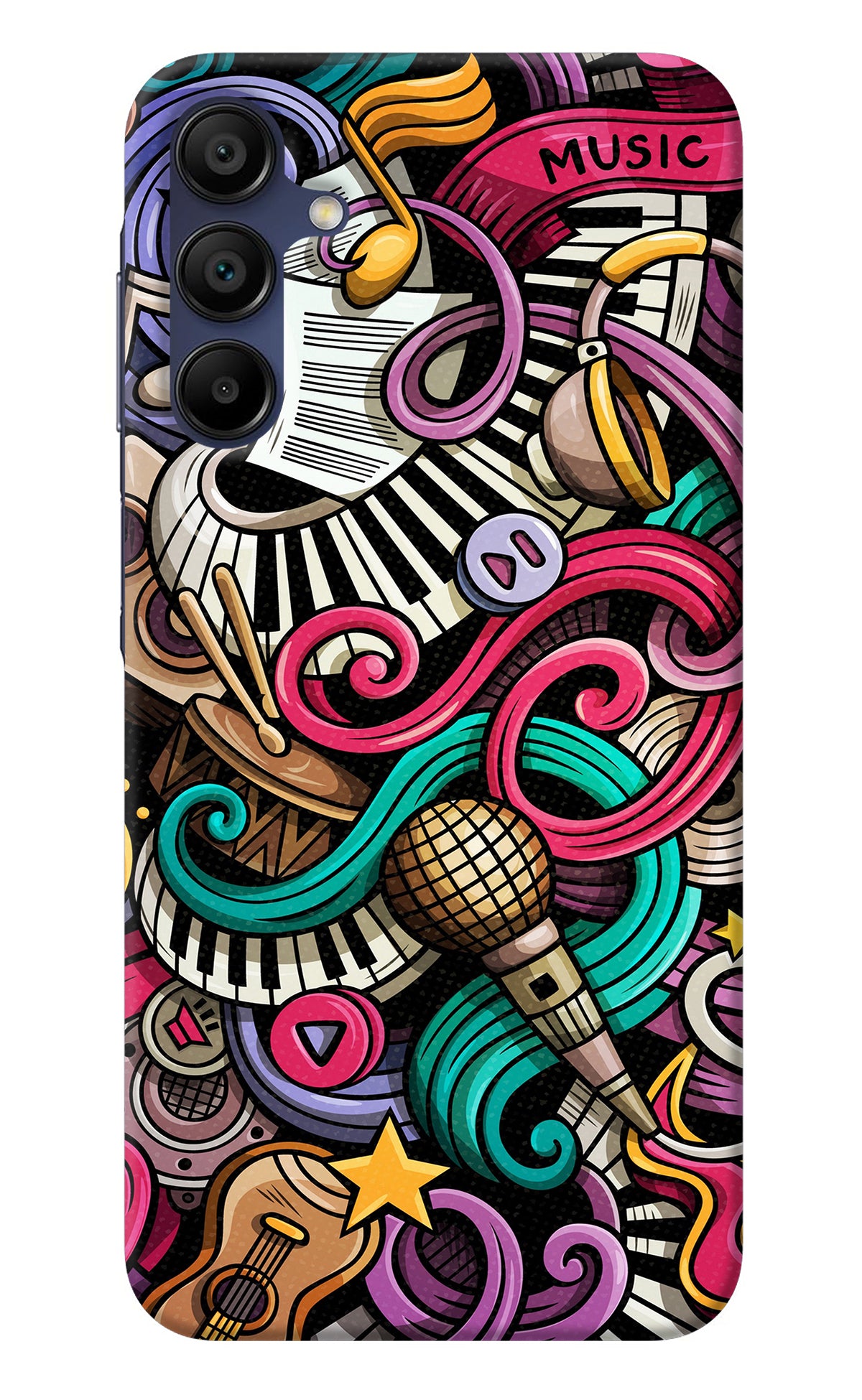 Music Abstract Samsung A15 5G Back Cover