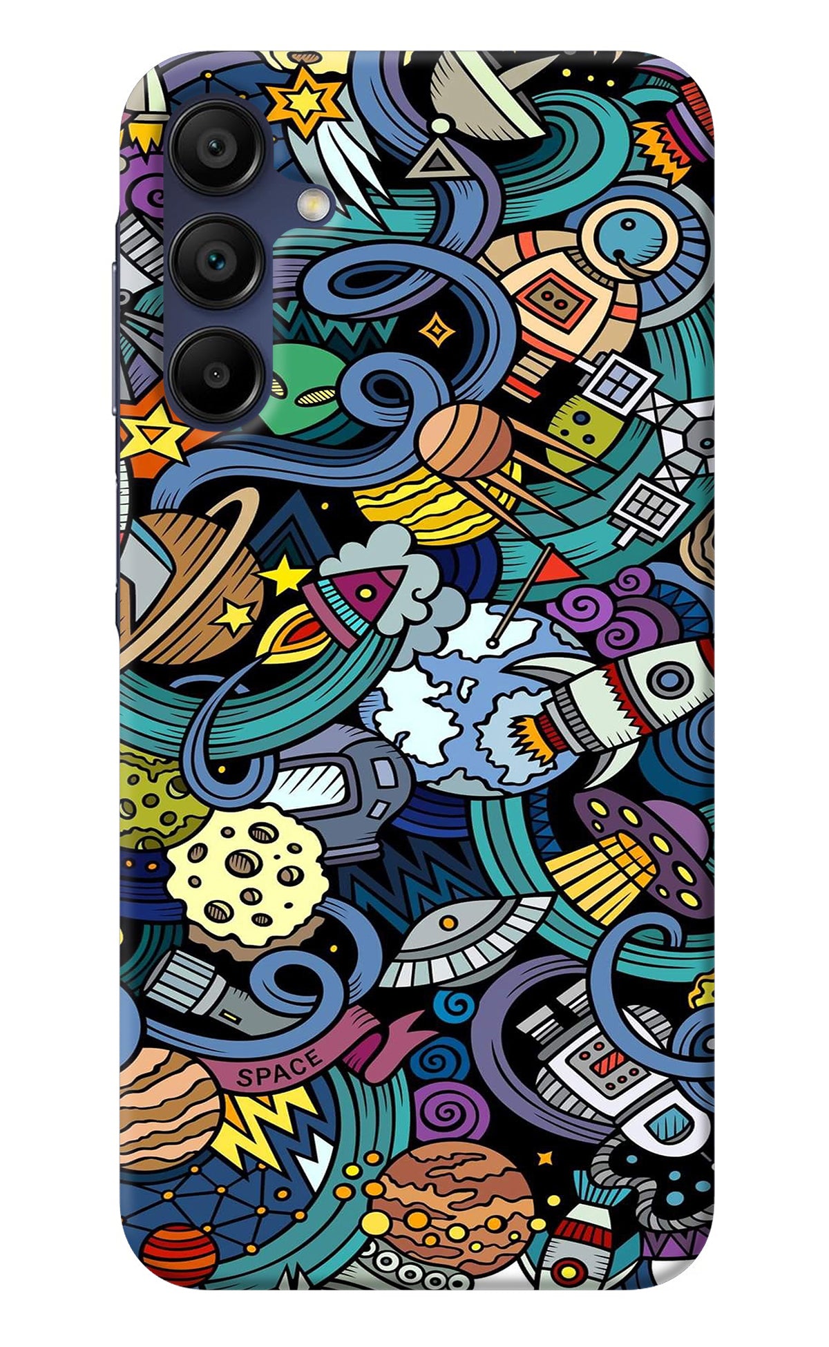 Space Abstract Samsung A15 5G Back Cover