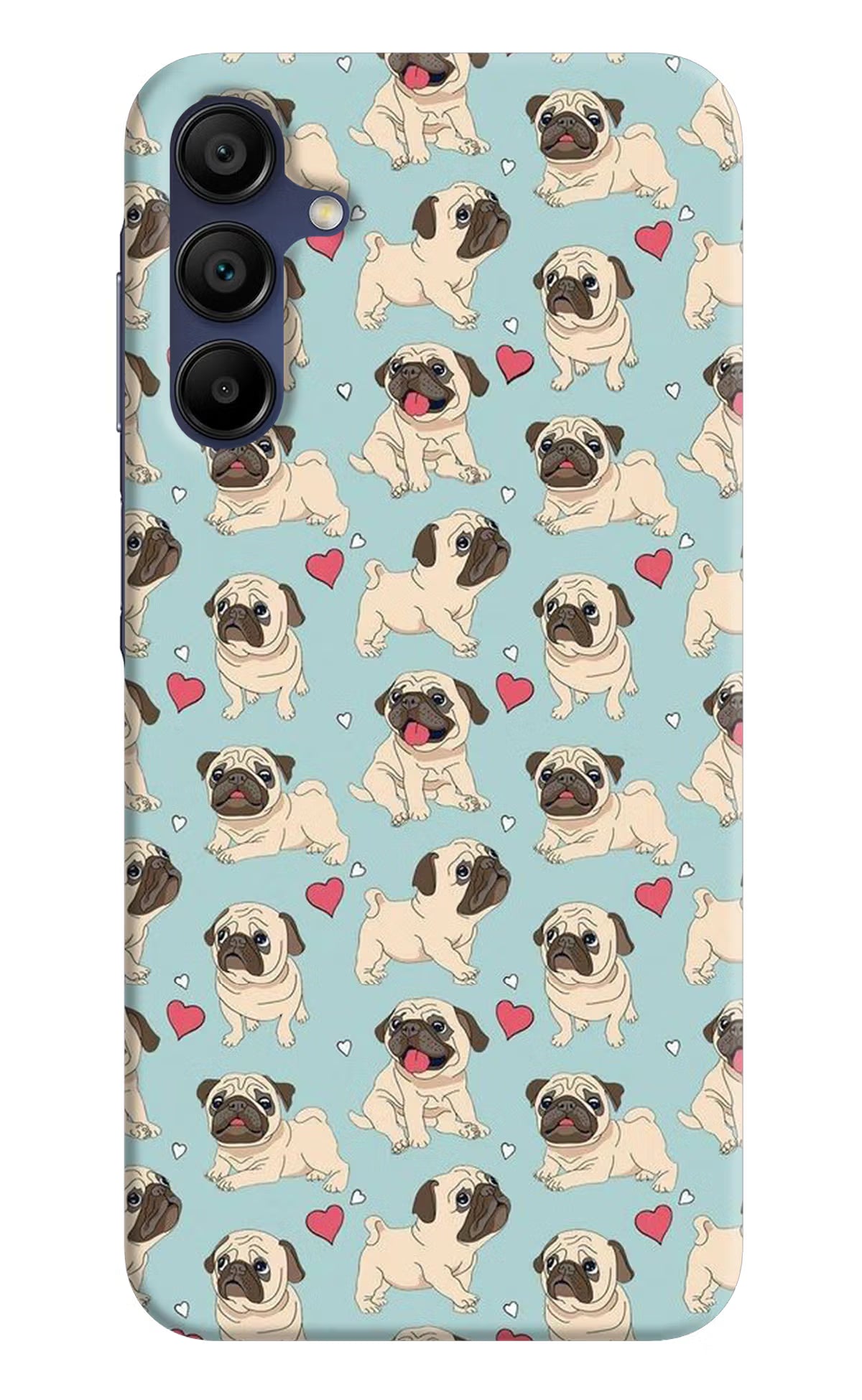 Pug Dog Samsung A15 5G Hard Case Back Cover by Casekaro