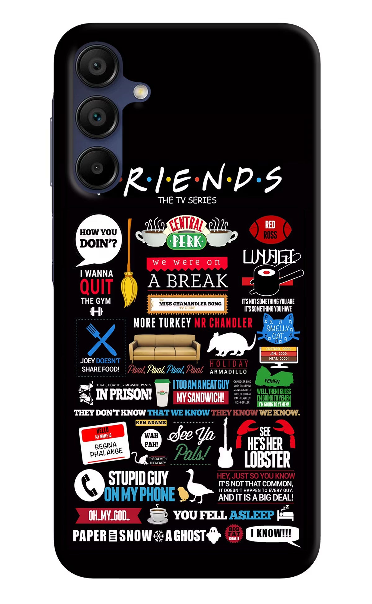 FRIENDS Samsung A15 5G Hard Case Back Cover by Casekaro