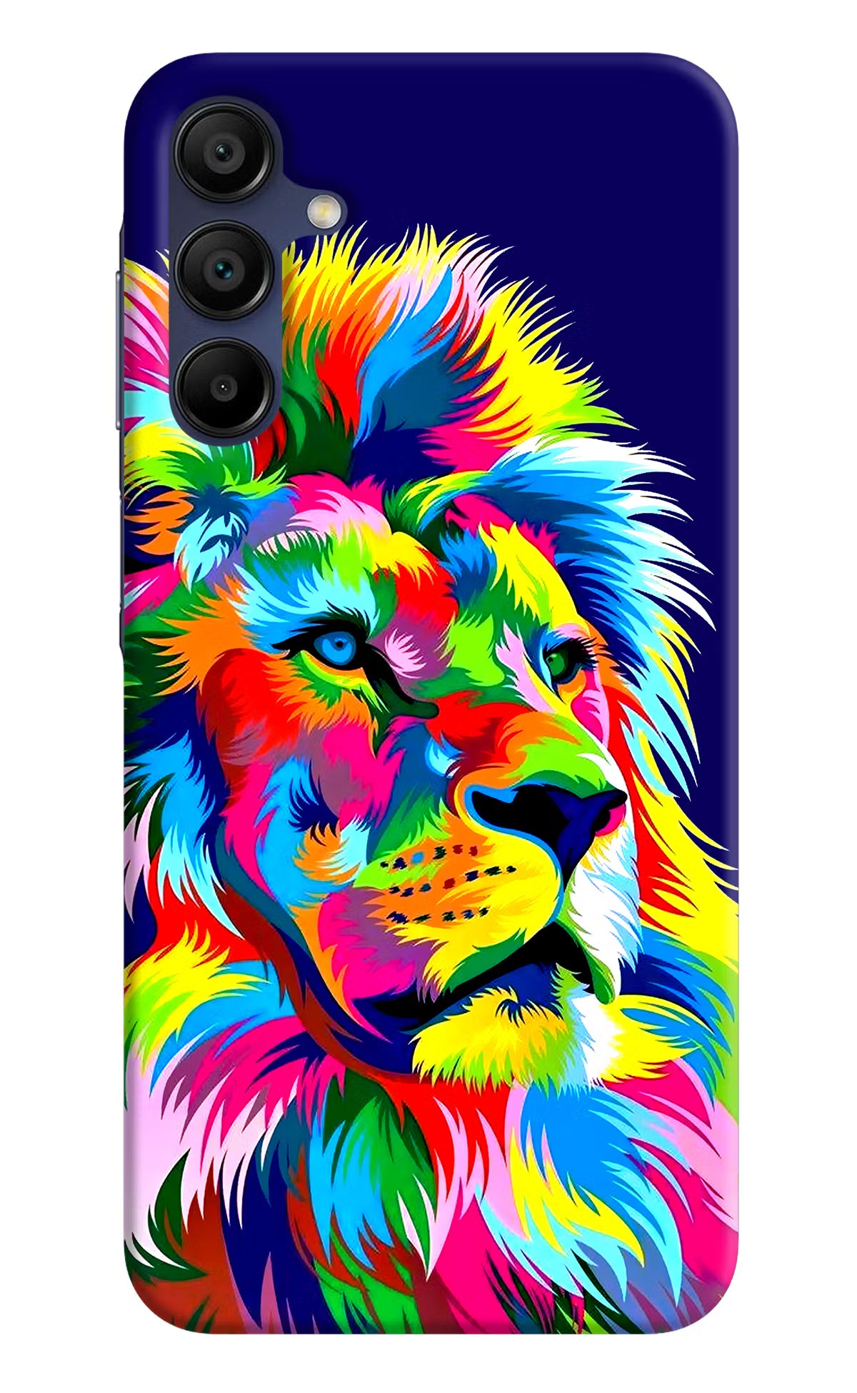 Vector Art Lion Samsung A15 5G Hard Case Back Cover by Casekaro