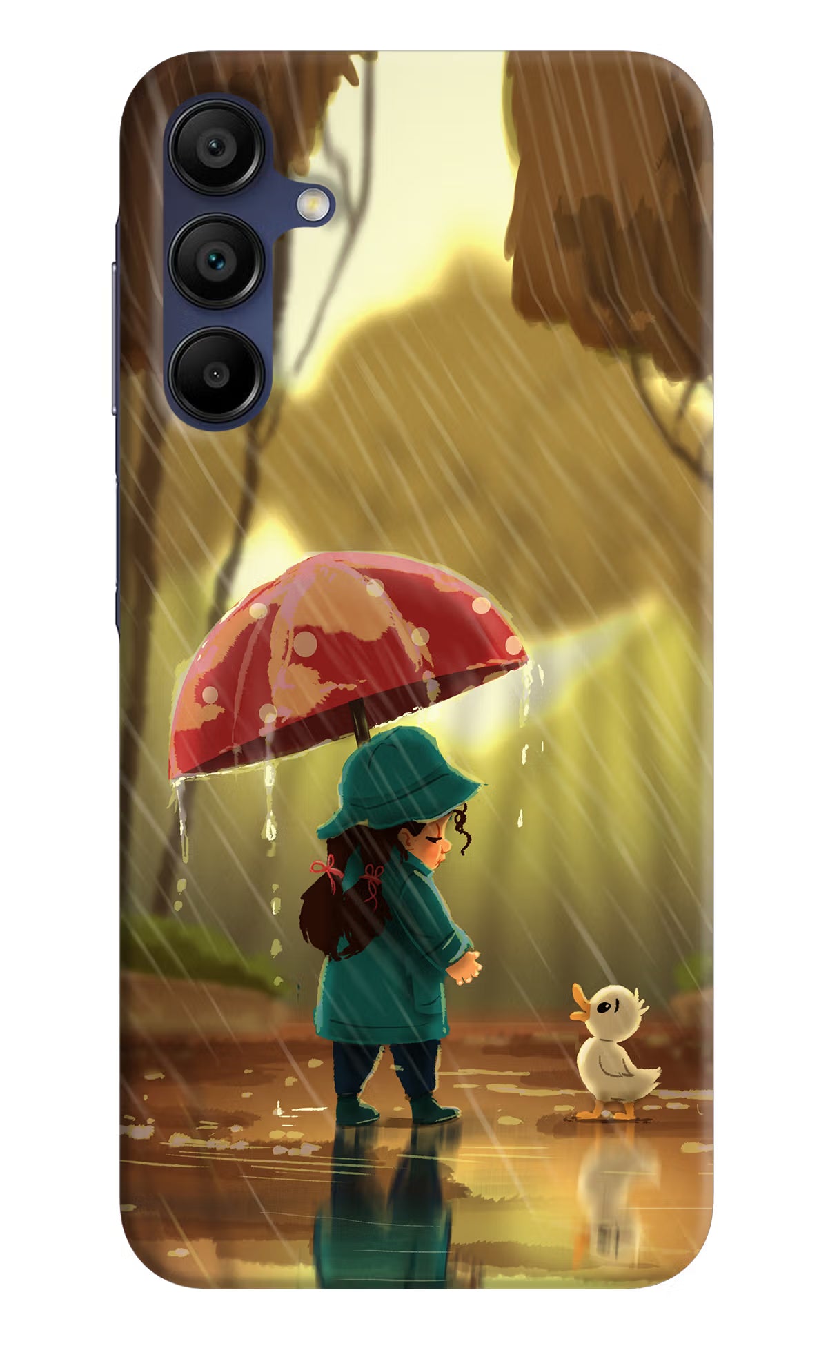 Rainy Day Samsung A15 5G Hard Case Back Cover by Casekaro