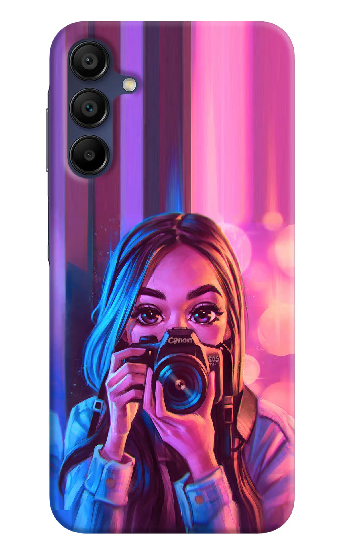 Girl Photographer Samsung A15 5G Hard Case Back Cover by Casekaro