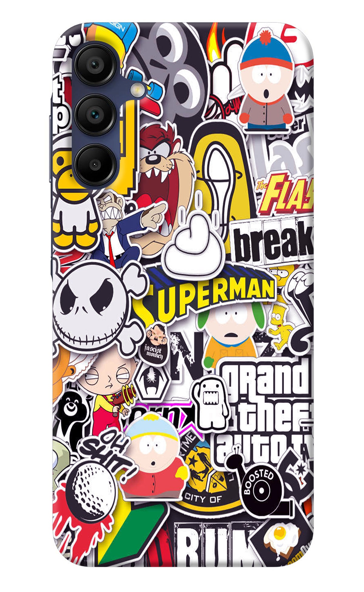 Sticker Bomb Samsung A15 5G Back Cover