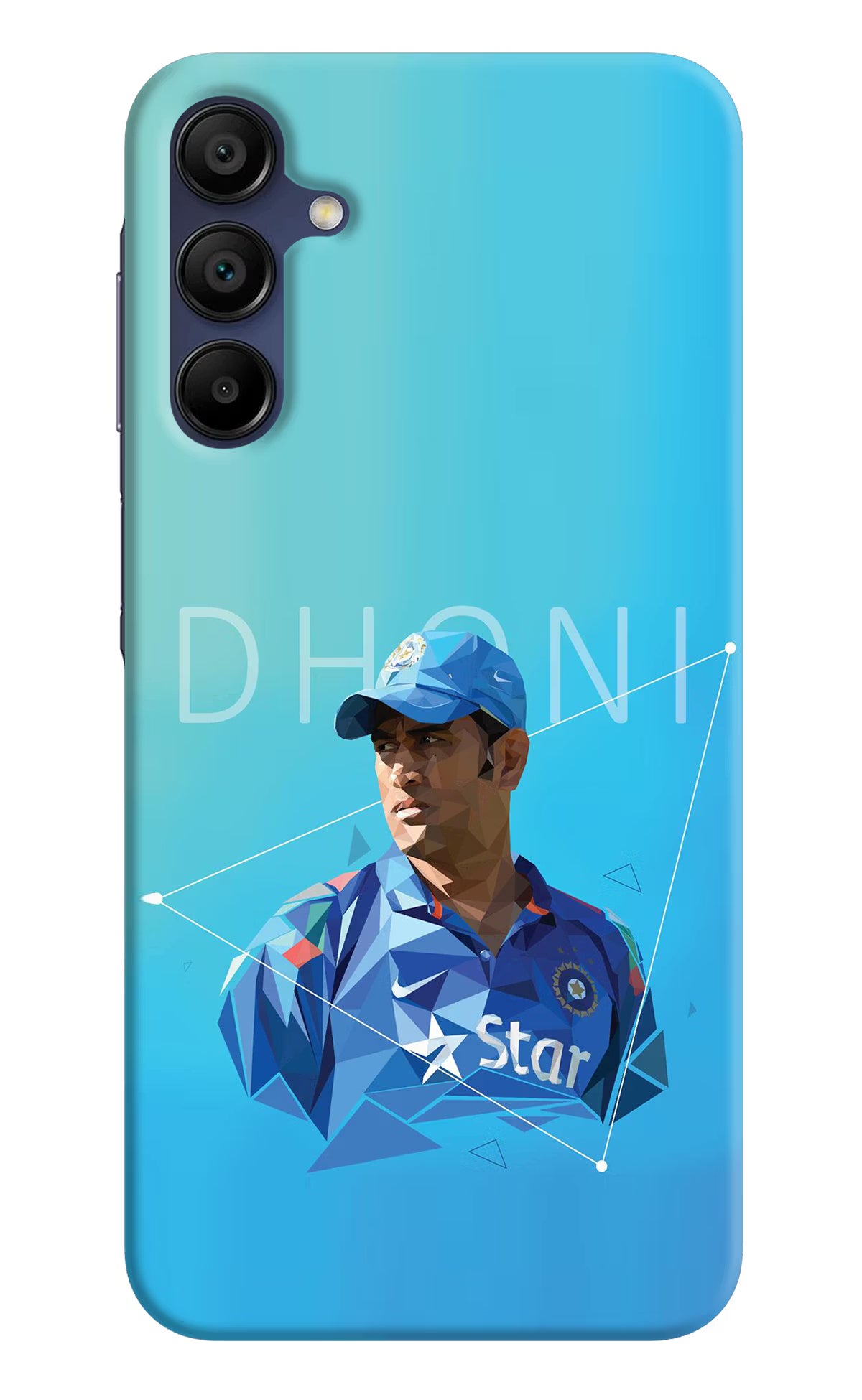 Dhoni Artwork Samsung A15 5G Hard Case Back Cover by Casekaro