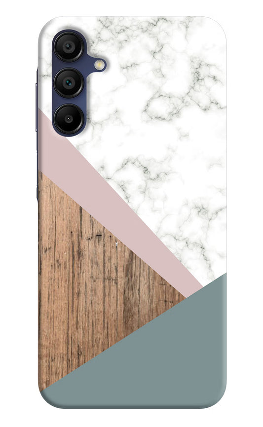 Marble wood Abstract Samsung A15 5G Hard Case Back Cover by Casekaro