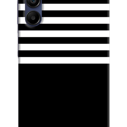 Black and White Print Samsung A15 5G Hard Case Back Cover by Casekaro
