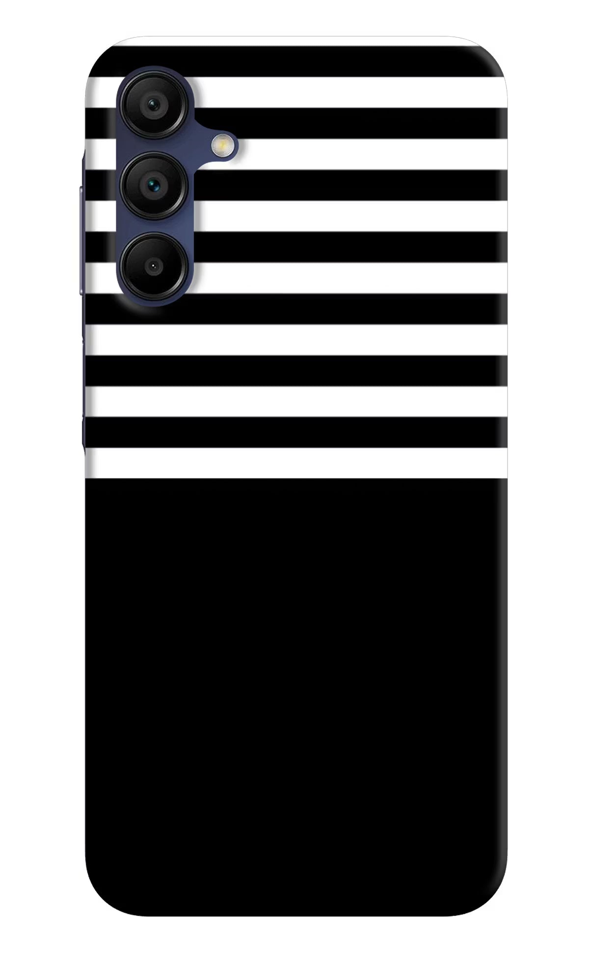 Black and White Print Samsung A15 5G Hard Case Back Cover by Casekaro