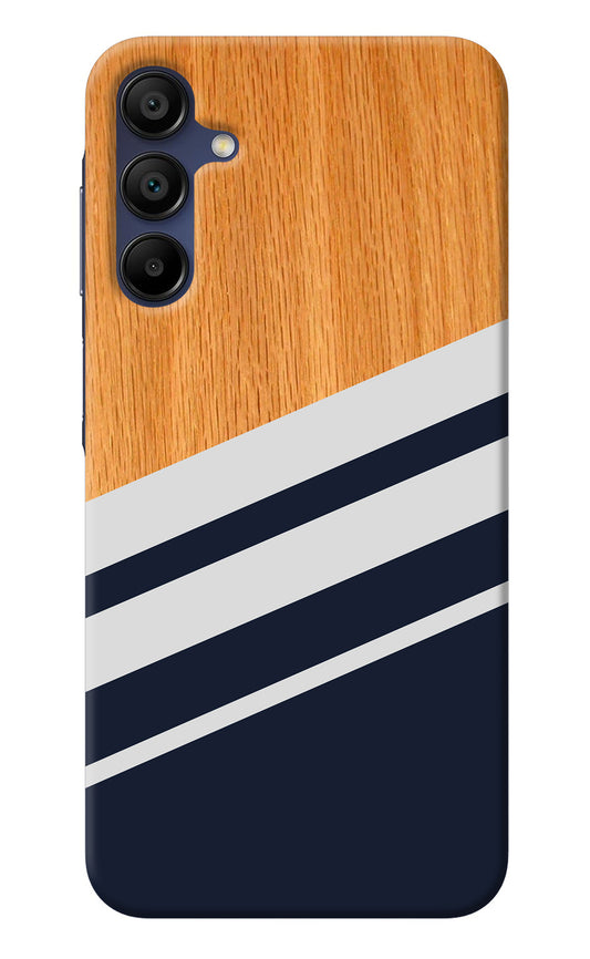 Blue and white wooden Samsung A15 5G Back Cover