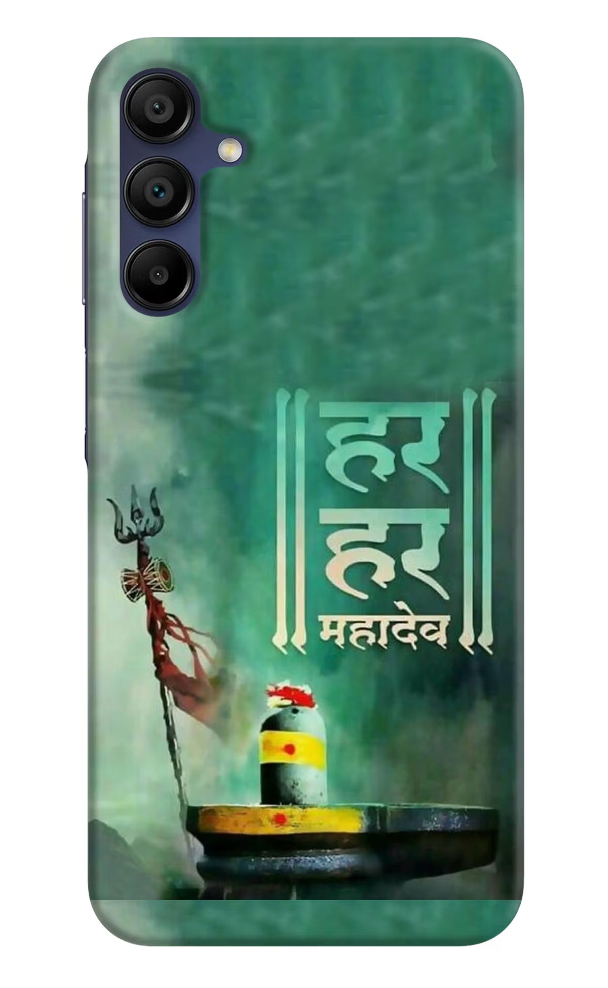 Har Har Mahadev Shivling Samsung A15 5G Hard Case Back Cover by Casekaro