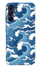 Blue Waves Samsung A15 5G Hard Case Back Cover by Casekaro