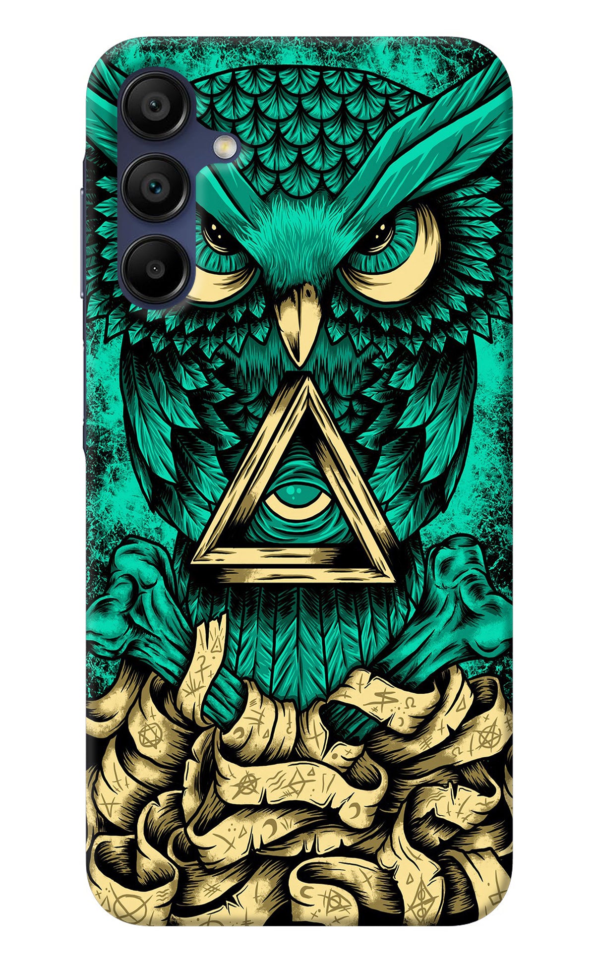 Green Owl Samsung A15 5G Back Cover