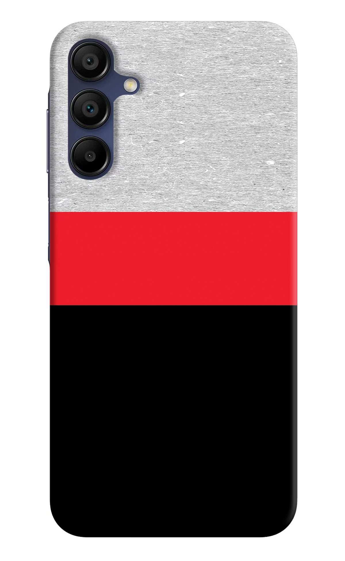 Tri Color Pattern Samsung A15 5G Hard Case Back Cover by Casekaro