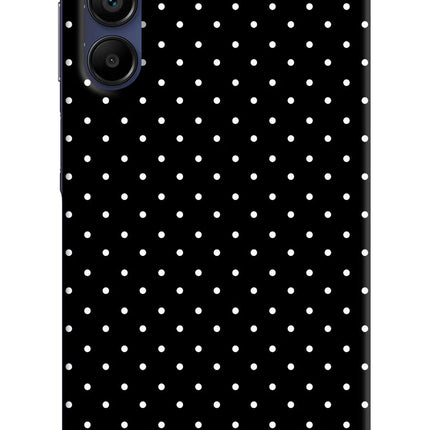 White Dots Samsung A15 5G Hard Case Back Cover by Casekaro
