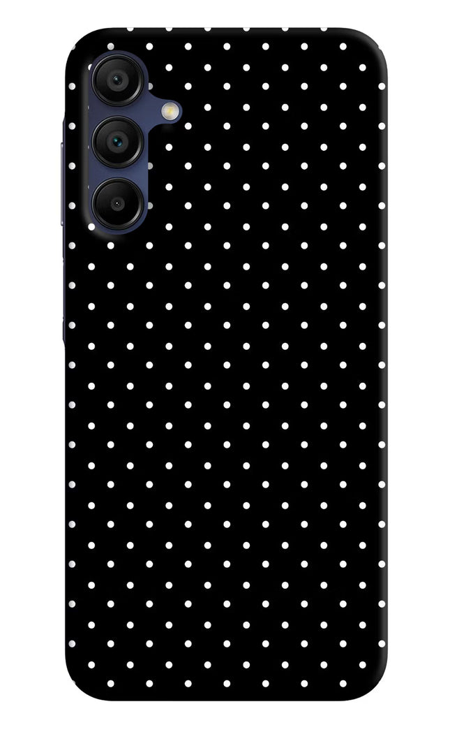 White Dots Samsung A15 5G Hard Case Back Cover by Casekaro
