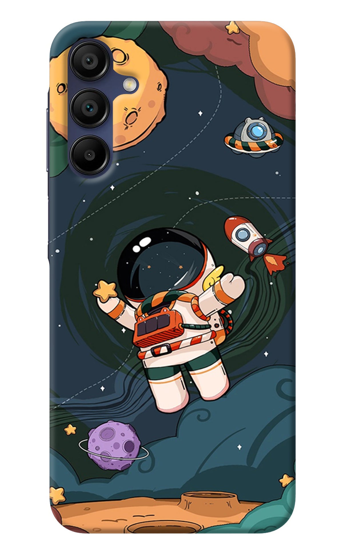 Cartoon Astronaut Samsung A15 5G Back Cover