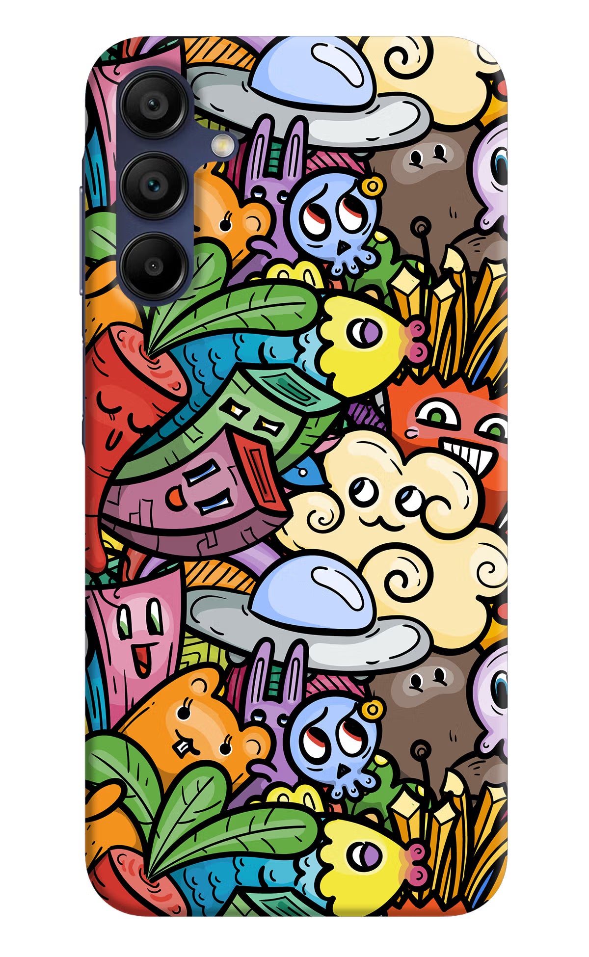 Veggie Doodle Samsung A15 5G Hard Case Back Cover by Casekaro
