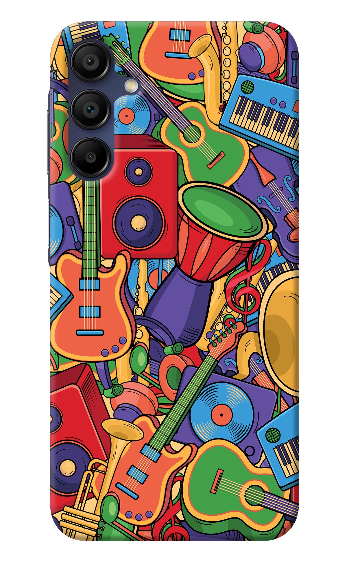 Music Instrument Doodle Samsung A15 5G Back Cover