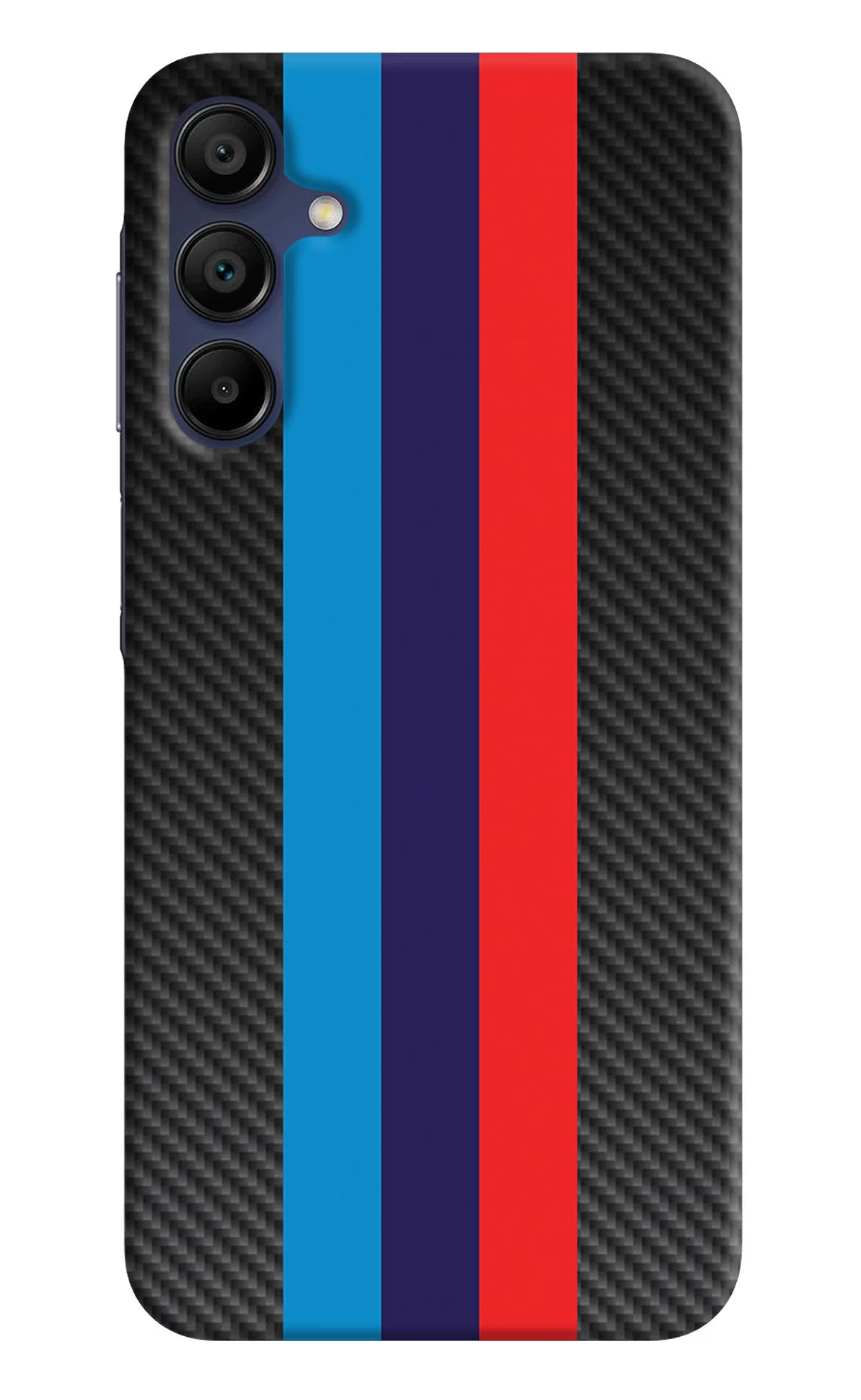 BMW Stripes Pattern Samsung A15 5G Hard Case Back Cover by Casekaro