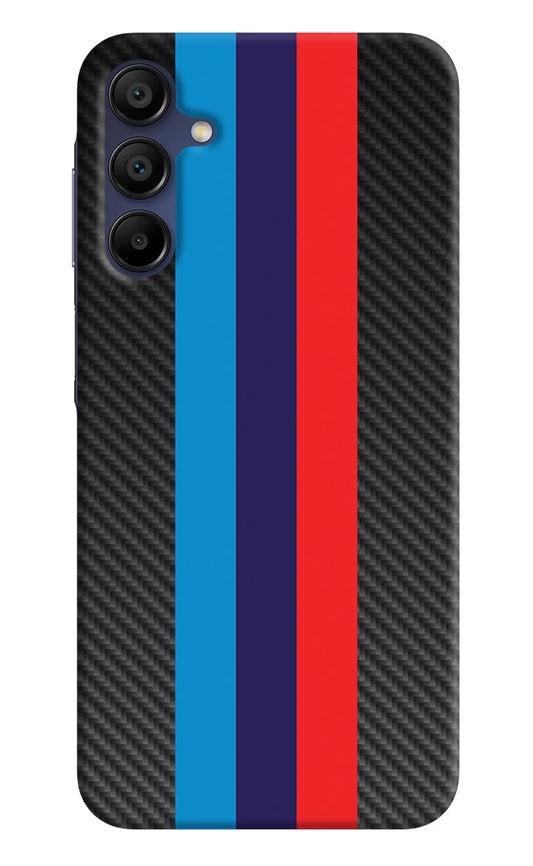 BMW Stripes Pattern Samsung A15 5G Hard Case Back Cover by Casekaro