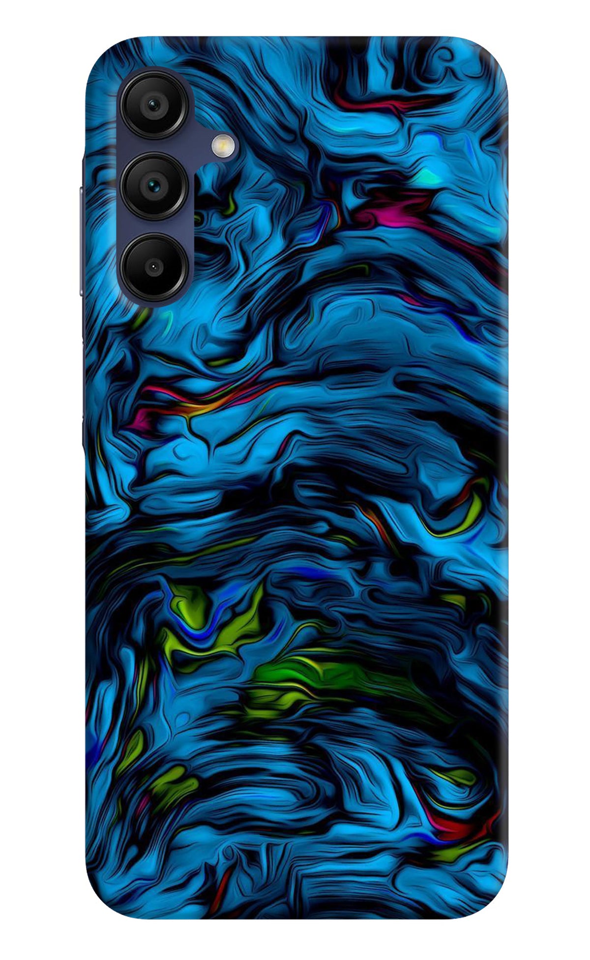 Dark Blue Abstract Samsung A15 5G Back Cover