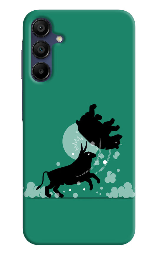 Bull Conqueror Samsung A15 5G Hard Case Back Cover by Casekaro
