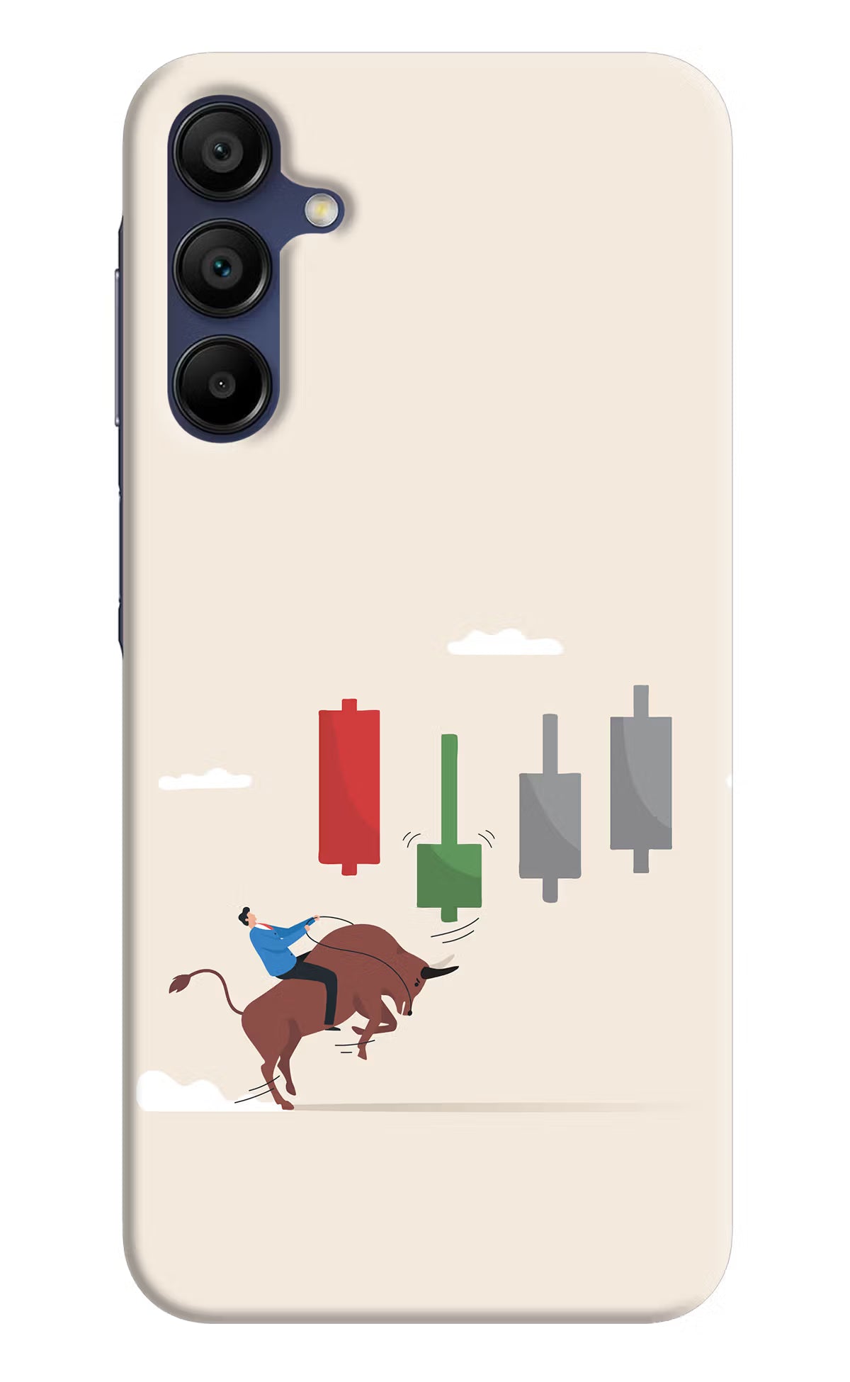 Bull Trading Momentum Samsung A15 5G Hard Case Back Cover by Casekaro